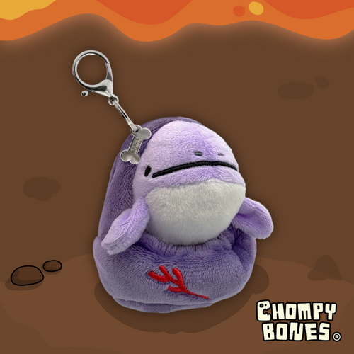 Momo Dino Cave Plush Keychain | Baby Mosasaurus Toy by Chompbones